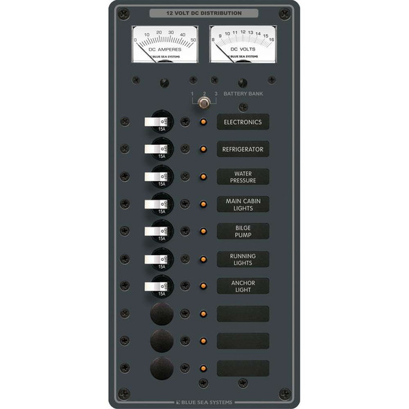 Blue Sea Systems Blue Sea 8082 DC 10 Position Toggle Branch Circuit Breaker Panel 8082 MyGreenOutdoors