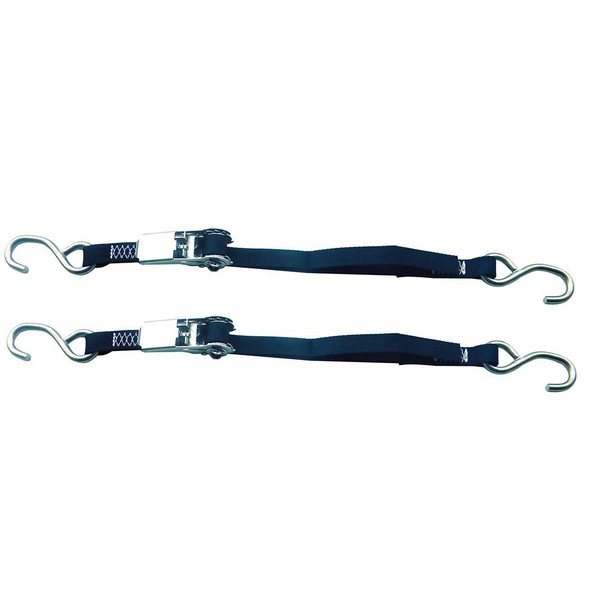 Rod Saver Rod Saver Stainless Steel Ratchet Tie-Down - 1" x 3 - Pair [SSRTD3] MyGreenOutdoors