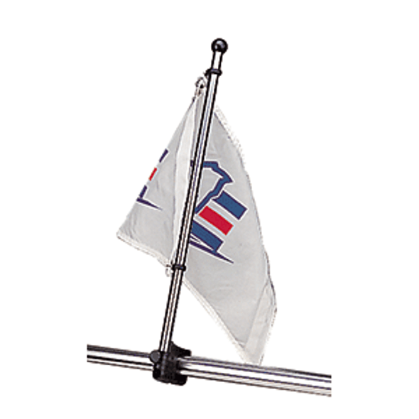 Sea-Dog Sea-Dog Stainless Steel Rail Mount Flagpole - 17" [327122-1] MyGreenOutdoors