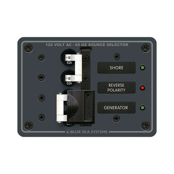 Blue Sea Systems Blue Sea 8061 AC Toggle Source Selector 120v AC 50A 8061 MyGreenOutdoors