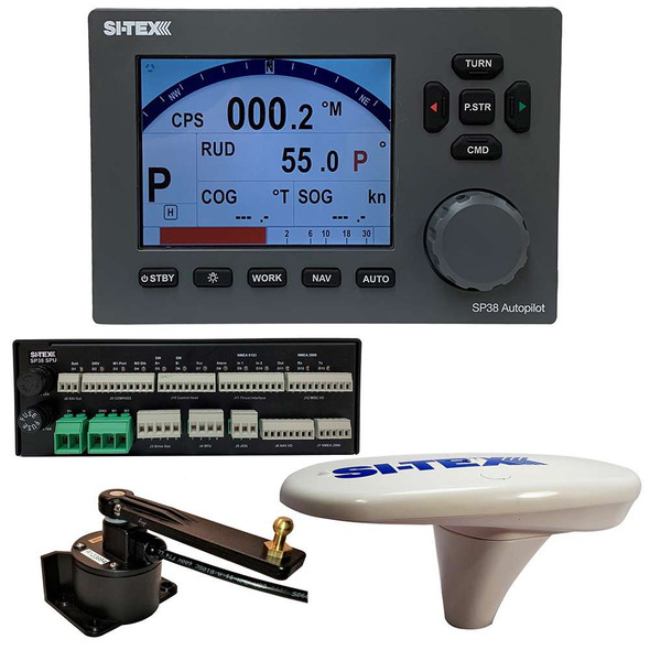 SI-TEX SI-TEX SP38-18 Autopilot Core Pack Including Compact GPS Compass RotaryFeedback, No Pump [SP38-18] MyGreenOutdoors