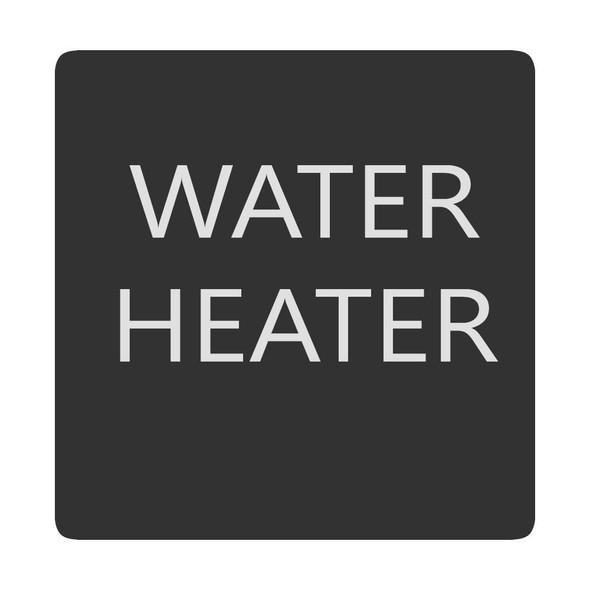 Blue Sea Systems Blue Sea 6520-0438 Square Format Water Heater Label [6520-0438] MyGreenOutdoors