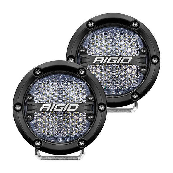 Rigid Industries RIGID Industries 360-Series 4" LED Off-Road Fog Light Diffused Beam w/White Backlight - Black Housing [36208] MyGreenOutdoors