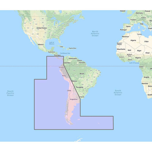 Furuno Furuno South America West Coast - Costa Rica to Chile to Falklands Vector Charts - Unlock Code [MM3-VSA-500] MyGreenOutdoors