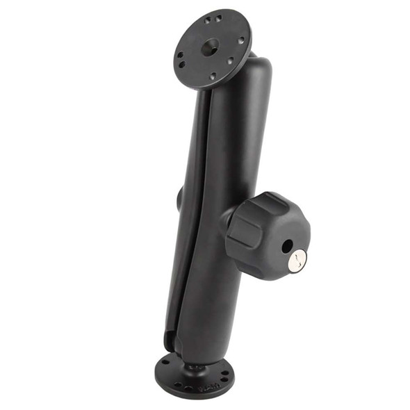 RAM Mounting Systems RAM Mount RAM Double Ball Mount w/Key Lock Knob [RAM-101U-DL] MyGreenOutdoors