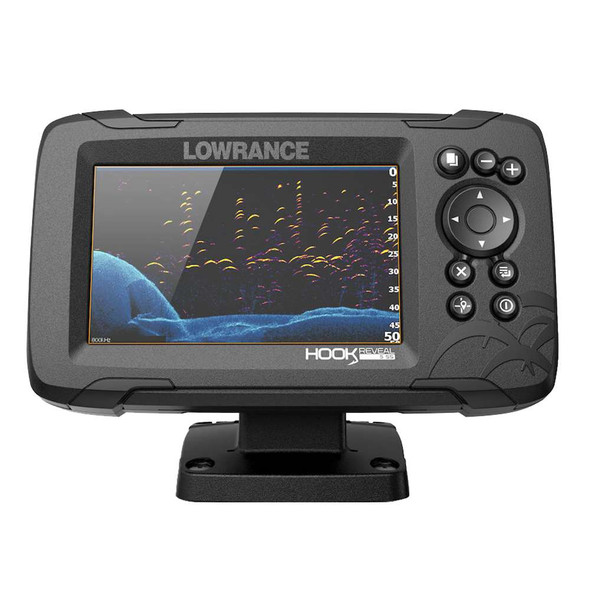 Lowrance Lowrance HOOK Reveal 5 Chartplotter/Fishfinder w/SplitShot Transom Mount Transducer US Inland Charts [000-15500-001] MyGreenOutdoors