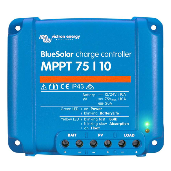 Victron Energy Victron BlueSolar MPPT Charge Controller - 75V - 10AMP [SCC010010050R] MyGreenOutdoors