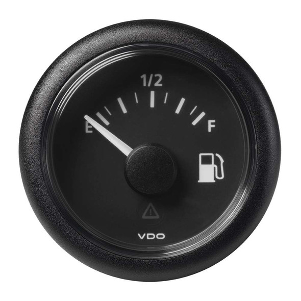 Veratron VDO Marine 2-1/16" (52MM) Viewline Fuel Level Gauge Empty/Full - 8-32V - 240-33.5 OHM - Black Dial Round Bezel [A2C59514094] MyGreenOutdoors