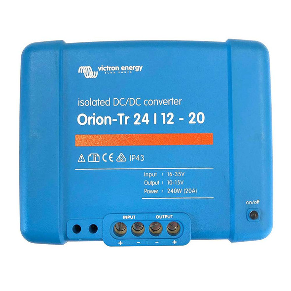 Victron Energy Victron Orion-TR DC-DC Converter - 24 VDC to 12 VDC - 20AMP Isolated [ORI241224110] MyGreenOutdoors