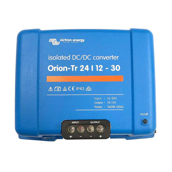 Victron Energy Victron Orion-TR DC-DC Converter - 24 VDC to 12 VDC - 30AMP Isolated [ORI241240110] MyGreenOutdoors