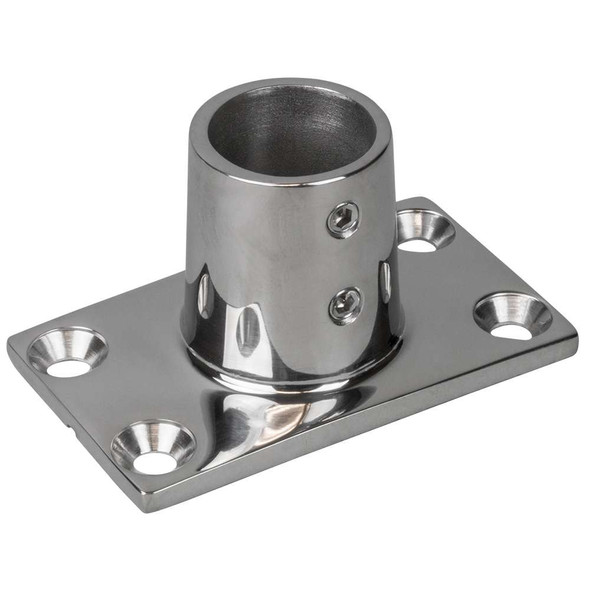 Sea-Dog Sea-Dog Rail Base Fitting Rectangular Base 90 316 Stainless Steel - 1-7/8" x 3-3/16" - 1" OD [281901-1] MyGreenOutdoors