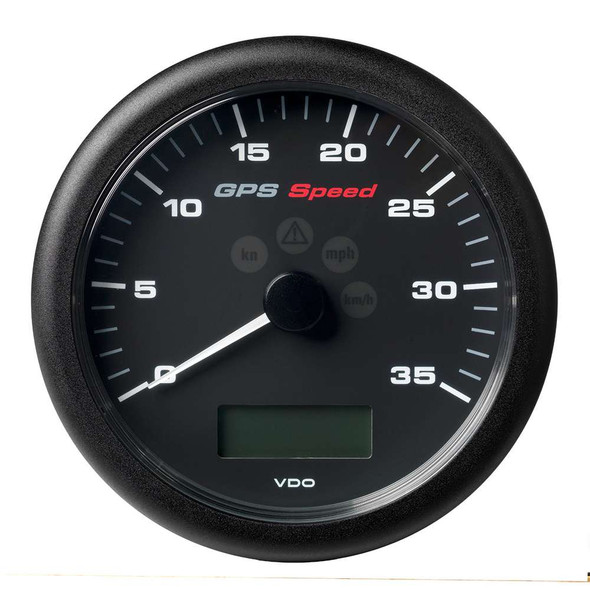 Veratron VDO Marine 4-1/4" (110MM) ViewLine GPS Speedometer 0-35 KNOTS/KMH/MPH - 8 to 16V Black Dial Bezel [A2C59501782] MyGreenOutdoors