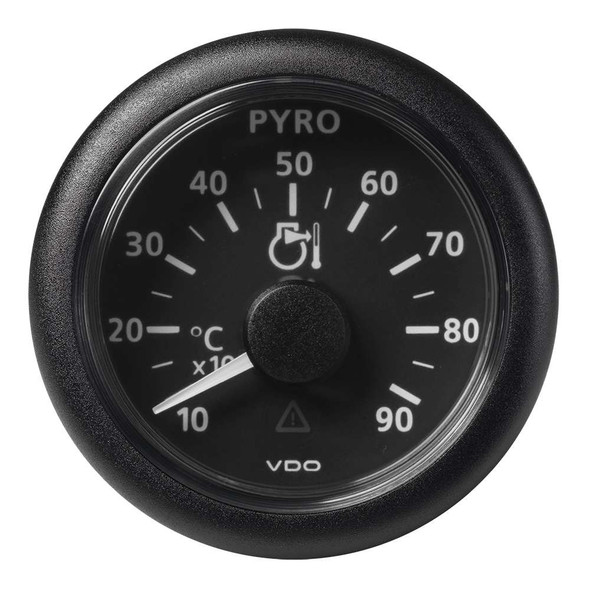 Veratron VDO Marine 2-1/16" (52mm) Viewline Pyrometer - 900C/1650F - 8 to 32V - Black Dial Bezel [A2C59512332] MyGreenOutdoors