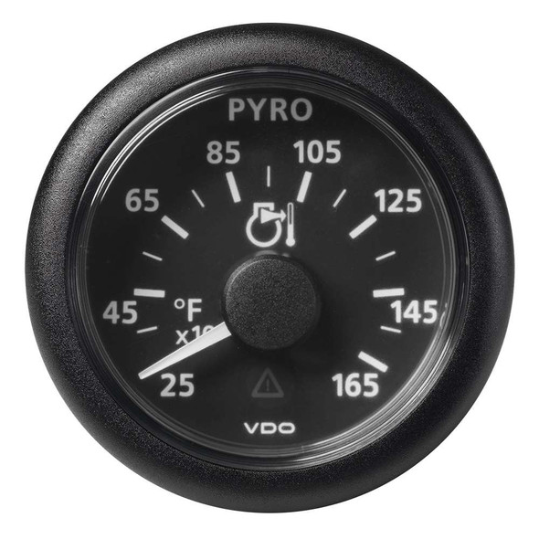 Veratron VDO Marine 2-1/16" (52mm) Viewline Pyrometer - 1650F/900C - 8 to 32V - Black Dial Bezel [A2C59512334] MyGreenOutdoors