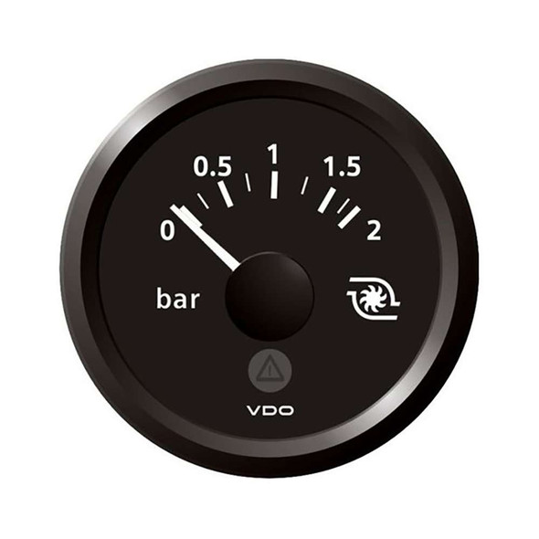 Veratron VDO Marine 2-1/16" (52mm) ViewLine Boost Pressure Gauge 2 Bar/30 PSI - 8-32V - Black Dial Triangular Bezel [A2C59514152] MyGreenOutdoors