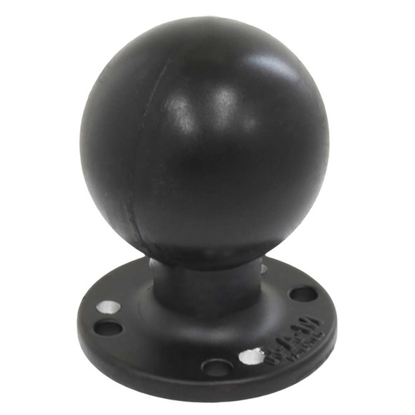 RAM Mounting Systems RAM Mount RAM Round Plate w/Ball - 2.25" - D Size Ball - Hole Plate [RAM-D-254-WD1U] MyGreenOutdoors