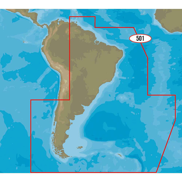 C-MAP C-MAP 4D SA-D501 Gulf of Paria to Cape Horn [SA-D501] MyGreenOutdoors