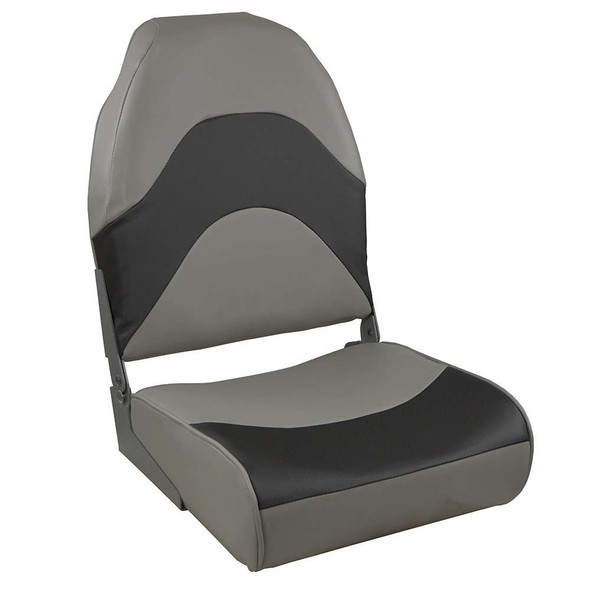 Springfield Marine Springfield Premium Wave Folding Seat - Grey w/Meteor Stripe [1062034] MyGreenOutdoors