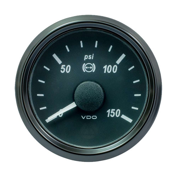 VDO VDO SingleViu 52mm (2-1/16") Brake Pressure Gauge - 150 PSI - 0-180 Ohm [A2C3833480030] MyGreenOutdoors