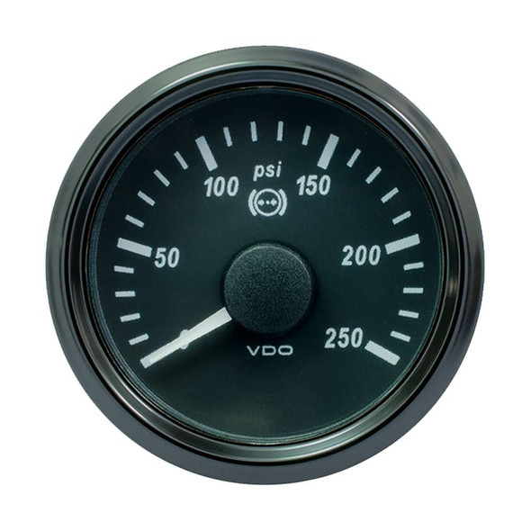 VDO VDO SingleViu 52mm (2-1/16") Brake Pressure Gauge - 250 PSI - 0-4.5V [A2C3832730030] MyGreenOutdoors