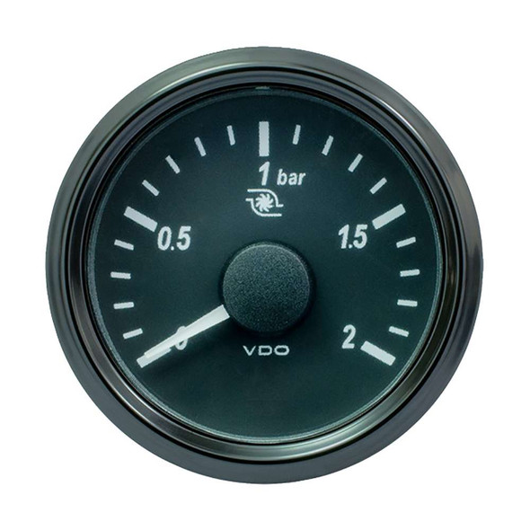 VDO VDO SingleViu 52mm (2-1/16") Turbo Pressure Gauge - 2 Bar - 0-180 Ohm [A2C3833490030] MyGreenOutdoors