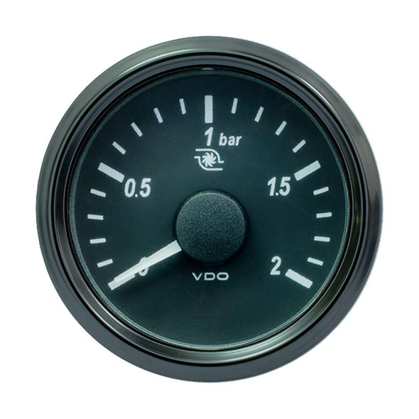 VDO VDO SingleViu 52mm (2-1/16") Turbo Pressure Gauge - 60 PSI - 0-180 Ohm [A2C3833470030] MyGreenOutdoors