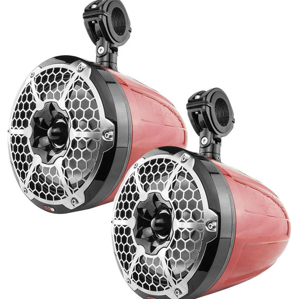 DS18 DS18 X Series HYDRO 6.5" 2-Way Wakeboard Pod Tower Speakers w/1" Compression Driver RGB Lights - 450W - Red [NXL-X6TPNEO/RD] MyGreenOutdoors