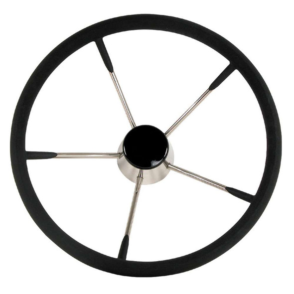 Whitecap Whitecap Destroyer Steering Wheel - Black Foam, 15" Diameter [S-9004B] S-9004B MyGreenOutdoors