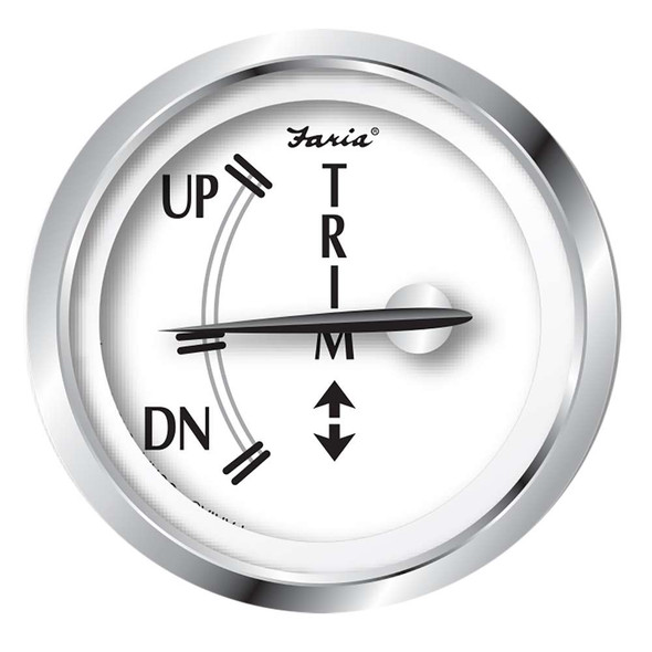 Faria Beede Instruments Faria Newport SS 2" Trim Gauge f/J/E/Suzuki Outboards [25007] MyGreenOutdoors