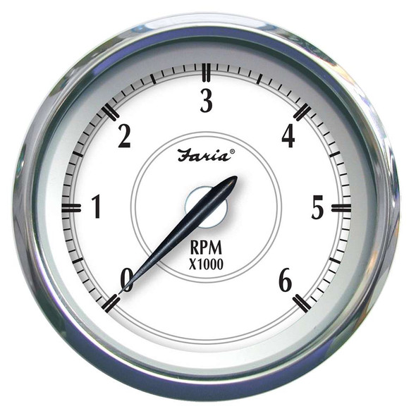 Faria Beede Instruments Faria Newport SS 4" Tachometer f/Gas Inboard/Outboard - 0 to 6000 RPM [45002] MyGreenOutdoors