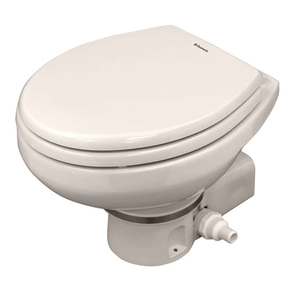 Dometic Dometic MasterFlush 7160 Bone Electric Macerating Toilet w/Orbit Base - Raw Water [9108834578] MyGreenOutdoors