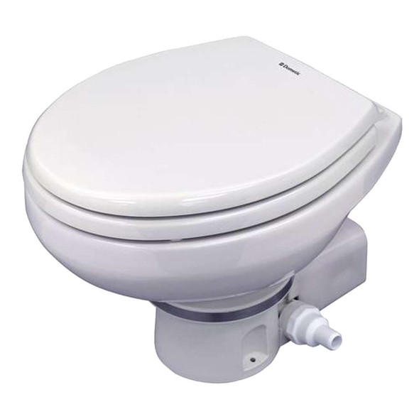 Dometic Dometic MasterFlush 7160 White Electric Macerating Toilet w/Orbit Base - 24V - Raw Water [9108832318] MyGreenOutdoors