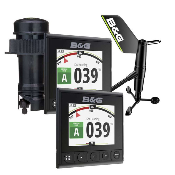 B&G BG Triton2 Speed, Depth Wireless Wind System Pack - 2 Triton² 4.1" Color Display, DST810 Transducer, WS320 Wireless Wind Sensor NMEA2000 Starter Kit [000-14957-002] MyGreenOutdoors