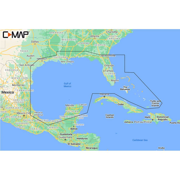 C-MAP C-MAP M-NA-Y204-MS Gulf of Mexico to Bahamas REVEAL Coastal Chart [M-NA-Y204-MS] MyGreenOutdoors