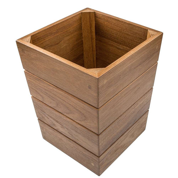 Whitecap Whitecap Small Waste Basket - Teak [63102] MyGreenOutdoors