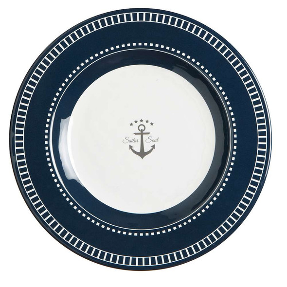 Marine Business Marine Business Melamine Round Dessert Plate - SAILOR SOUL - 7" Set of 6 [14003C] MyGreenOutdoors