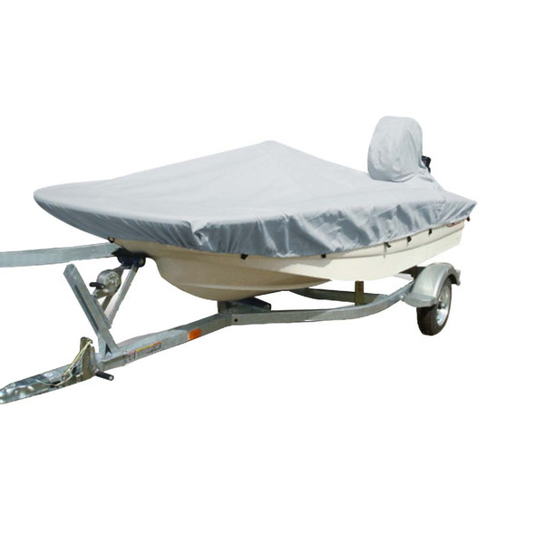 Carver by Covercraft Carver Sun-DURA Styled-to-Fit Boat Cover f/13.5 Whaler Style Boats with Side Rails Only - Grey [71513S-11] MyGreenOutdoors