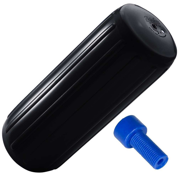 Polyform U.S. Polyform HTM-2 Hole Through Middle Fender 8.5" x 20.5" - Black w/Air Adapter [HTM-2-BLACK] HTM-2-BLACK MyGreenOutdoors
