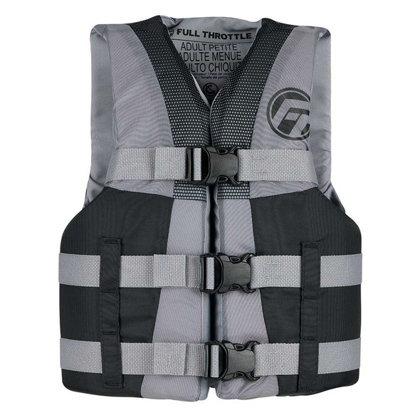 Full Throttle Full Throttle Teen Nylon Life Jacket - Grey/Black [112200-701-010-22] MyGreenOutdoors