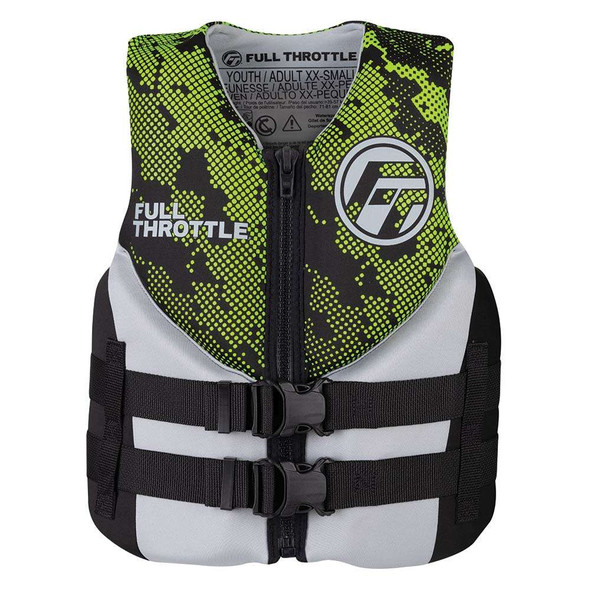 Full Throttle Full Throttle Junior Hinged Neoprene Life Jacket - Green [142400-400-009-22] MyGreenOutdoors