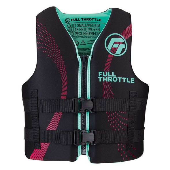 Full Throttle Full Throttle Adult Rapid-Dry Life Jacket - L/XL - Aqua/Black [142100-505-050-22] MyGreenOutdoors