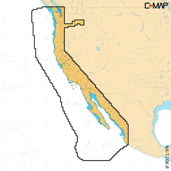 C-MAP C-MAP REVEAL X - U.S. West Coat Baja California [M-NA-T-206-R-MS] MyGreenOutdoors