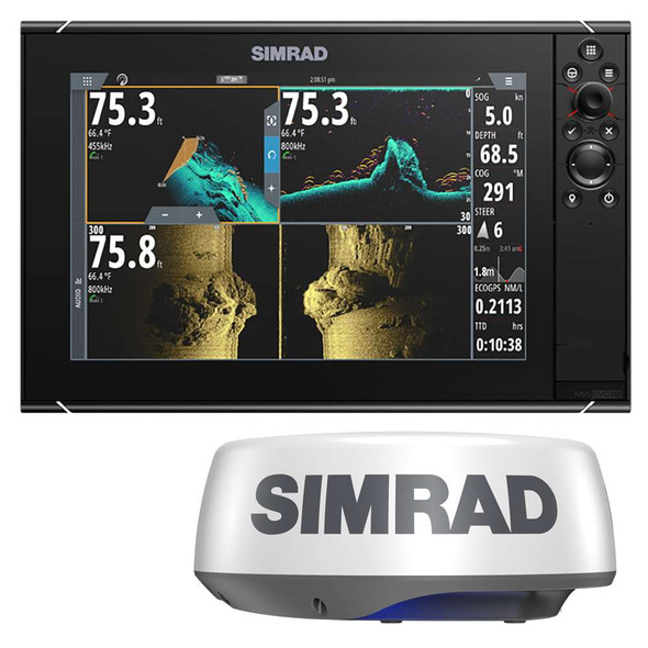 Simrad Simrad NSS12 evo3S Combo Multi-Function Chartplotter/Fishfinder Radar Bundle HALO20+ - No HDMI Video Outport [000-15555-002] MyGreenOutdoors