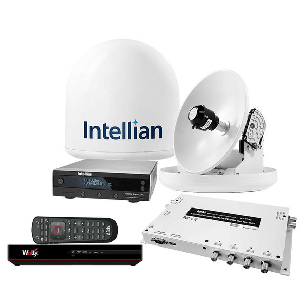 Intellian Intellian i2 US System w/DISH/Bell MIM-2 (w/3M RG6 Cable) 15M RG6 Cable DISH HD Wally Receiver [B4-209DNSB2] MyGreenOutdoors