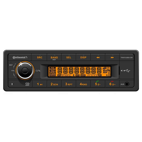 Continental Continental Stereo w/AM/FM/BT/USB/PA System Capable - 12V [TR4512UBA-OR] MyGreenOutdoors