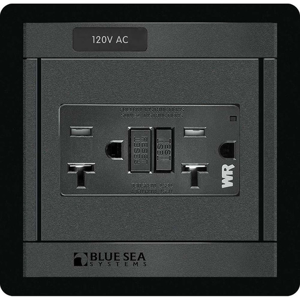 Blue Sea Systems Blue Sea 1499 - 360 Panel - 120V AC GFCI Dual Outlet [1499] MyGreenOutdoors