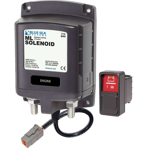 Blue Sea Systems Blue Sea 7719100 - ML-Series Solenoid Switch - Deutsch Connector - 24V [7719100] MyGreenOutdoors