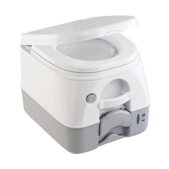 Dometic Dometic - SeaLand 974MSD Portable Toilet 2.6 Gallon - Grey w/Brackets [301197406] 301197406 MyGreenOutdoors