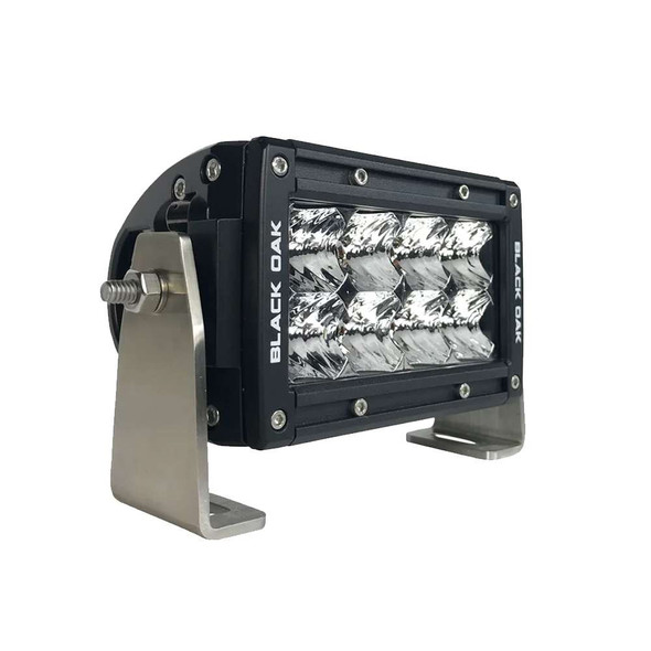 Black Oak LED Black Oak Pro Series Double Row Spot 4" Light Bar - Black [4S-D5OS] MyGreenOutdoors