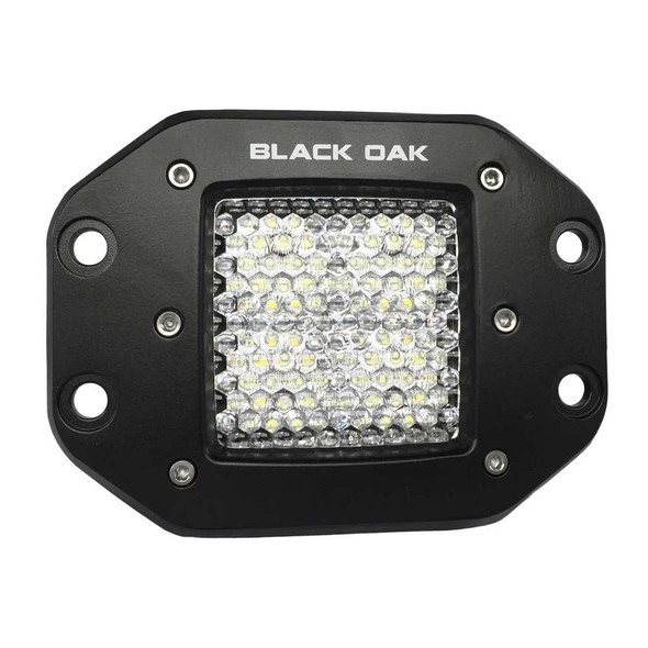 Black Oak LED Black Oak Pro Series 2" Flush Mounted Flood Light - Black [2F-FPOD10CR] MyGreenOutdoors